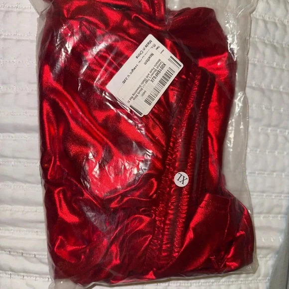 NWT Metallic Red Athletic Shorts - Picture 6 of 7